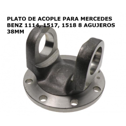 PLATO DE ACOPLE ESTAMPADO EN ACERO 8 AGUJEROS MERCEDES 1114